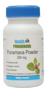 Picture of HealthVit Punarnava Powder 250 mg 60 Capsules (Pack Of 2)