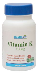 Picture of HealthVit Vitamin K 1.5 MG 60 Capsules