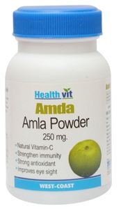 Picture of HealthVit AMDA Amla powder 250 mg 60 Capsules  (Pack Of 2)