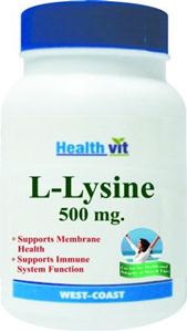 Picture of Healthvit L-Lysine 60 Tablets