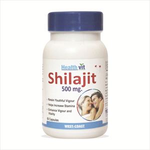 Picture of Healthvit Shilajit 60 capsules Increases Stamina & Sexual Health