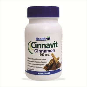 Picture of Healthvit Cinnavit Cinnamon 500mg 60 capsules