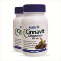 Picture of Healthvit Cinnavit Cinnamon 500mg 60 capsules(Pack Of 2)