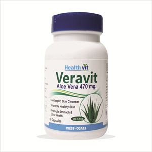 Picture of Healthvit Veravit Aloe Vera 470 mg 60 Capsules