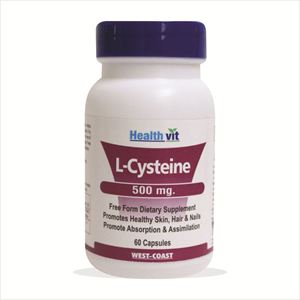 Picture of Healthvit L-Cysteine 500 mg 60 Capsules