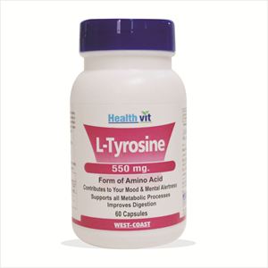 Picture of Healthvit L-Tyrosine 550 mg 60 capsules