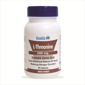 Picture of Healthvit L-Threonine 500mg. 60 Capsules