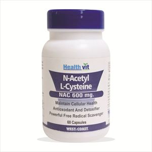 Picture of Healthvit N-Acetyl Cysteine (NAC) 60 Capsules