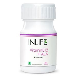 Picture of INLIFE Vitamin B12 + ALA (60 Tabs)