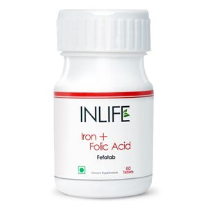 Picture of INLIFE Iron + Folic Acid (60 Tabs)