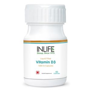 Picture of INLIFE Vitamin D3 1000 IU (60 Capsules)