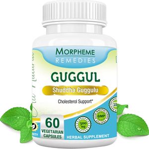 Picture of Morpheme Guggul (Commiphora Mukul) for Cholesterol Support - 500mg Extract - 60 Veg Capsules