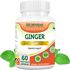 Picture of Morpheme Ginger Capsules For Digestive Support - 500mg Extract - 60 Veg Capsules
