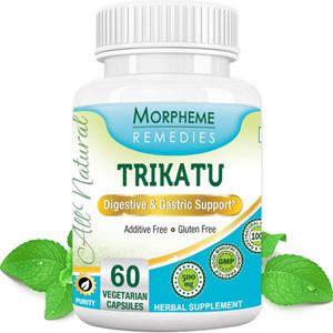Picture of Morpheme Trikatu Capsules for Digestive & Gasric Support - 500mg Extract - 60 Veg Capsules