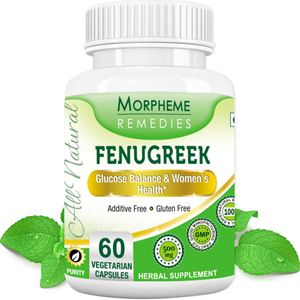 Picture of Morpheme Fenugreek Capsules For Glucose Balance & Women's Health - 500mg Extract - 60 Veg Capsules-1 Bottle