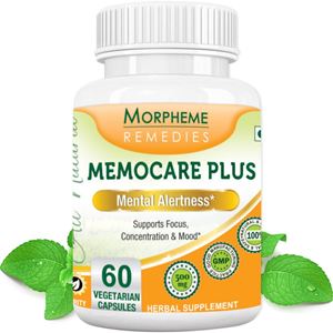 Picture of Morpheme Memocare Plus For Mental Alertness - 500mg Extract - 60 Veg Capsules