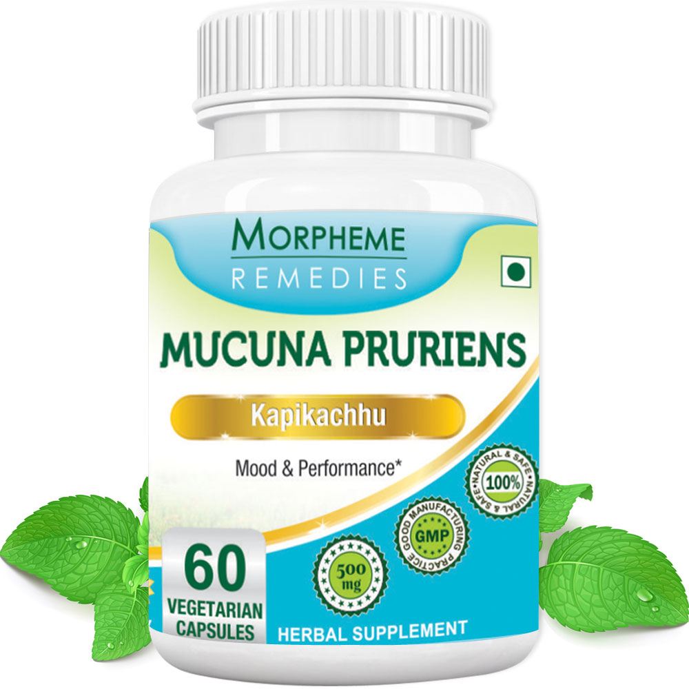Morpheme Mucuna Pruriens (Kapikachhu) - For Mood & Performance - 500mg  Extract - 60 Veg Capsules-1 Bottle. Medindia e-commerce | Health Products |  Herbal Supplements
