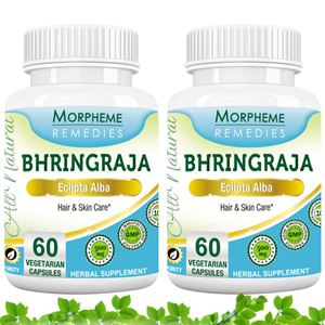 Picture of Morpheme Bhringraja (Eclipta Alba) for Hair & Skin Care - 500mg Extract - 60 Veg Capsules - 2 Bottle