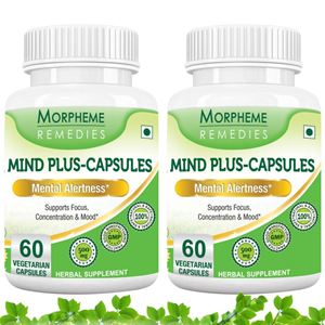 Picture of Morpheme Memocare Plus For Mental Alertness - 500mg Extract - 60 Veg Capsules - 2 Bottles