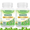 Picture of Morpheme Khadir (Acacia Catechu) for Skin Allergies - 500mg Extract - 60 Veg Capsules - 2 Bottles