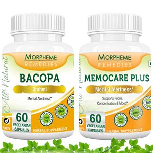 Picture of Morpheme Herbal Supplements To Increase Memory & Relieve Stress-2 bottels