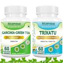 Picture of Morpheme Garcinia Cambogia Green Tea + Trikatu Supplement For Weight Loss- 2 Bottles 