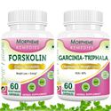 Picture of Morpheme Garcinia Cambogia Triphala + Forskolin Supplement For Weight Loss-2 Bottles