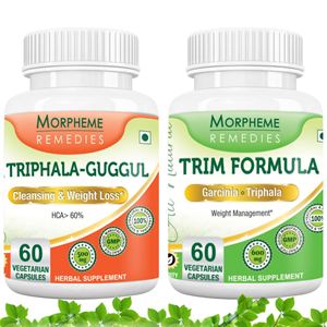Picture of Morpheme Trim Formula + Triphala Guggul Supplement For Weight Loss-2 bottels