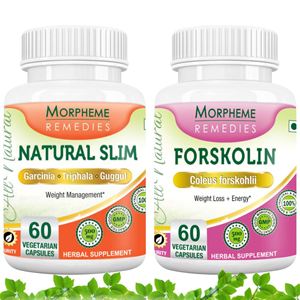Picture of Morpheme Natural Slim + Forskolin Supplement For Weight Loss-2 Bottles