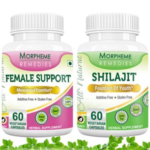 Picture of Morpheme Female Support + Shilajit For Women's Health Care-2 Bottles
