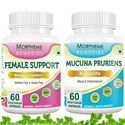 Picture of Morpheme Female Support + Mucuna Pruriens (Kapikachhu) For Sexual Health-2 Bottles