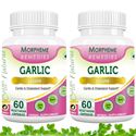 Picture of Morpheme Garlic Capsules for Cardio & Cholesterol Support - 500mg Extract - 60 Veg Capsules - 2 Bottles