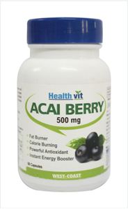 Picture of Healthvit Pure Acai Berry 500 mg 60 Capsules
