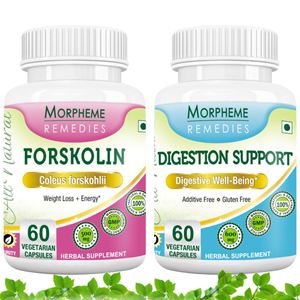 Picture of Morpheme Forskolin+ Digestion Support For Complete Body Cleansing and Weight Loss