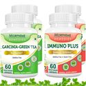 Picture of Morpheme Garcinia Cambogia Green Tea + Immuno Plus Supplement For Weight Loss (4 Bottles)