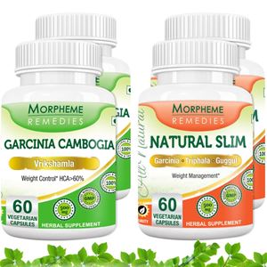 Picture of Morpheme Garcinia Cambogia + Natural Slim Supplement For Weight Loss (4 Bottles)