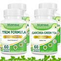 Picture of Morpheme Garcinia Cambogia Green Tea + Trim Formula Supplement For Weight Loss (4 Bottles)