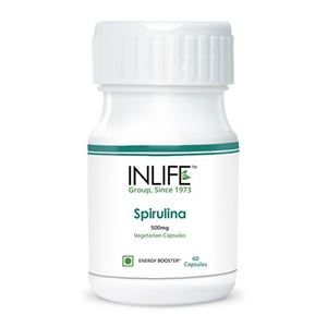 Picture of INLIFE Spirulina – 500mg (60 Veg. Capsules)