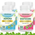 Picture of Morpheme Shatavari (Asparagus Racemous) + Ashoka For Female Health (4 Bottles)