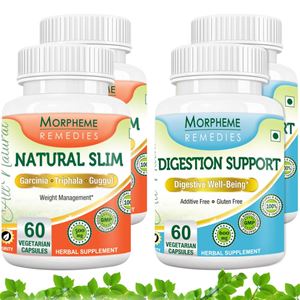 Picture of Morpheme Natural Slim + Digestion Support for Weight Loss (4 Bottles)