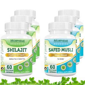 Picture of Morpheme Shilajit + Safed Musli Capsules For Sexual Health (6 Bottles)