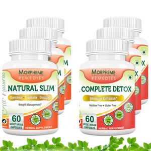 Picture of Morpheme Natural Slim + Complete Detox For Complete Body Cleansing and Weight Loss (6 Bottles)