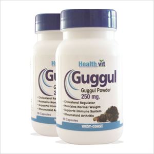 Picture of HealthVit Guggul Powder 250 mg 60 Capsules (Pack Of 2) For Weight Management