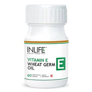 Picture of INLIFE Vitamin E + Wheat Germ Oil (60 Caps)