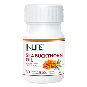 Picture of INLIFE Sea Buckthorn Oil – Omega 7,3,6,9 (30 Veg. Caps)