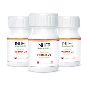 Picture of INLIFE Vitamin D3 2000 IU Capsules(3-Pack)