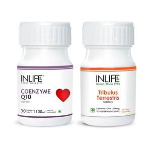 Picture of INLIFE Vitality Combo Pack With Coenzyme Q10 & Tribulus Terrestris Supplement