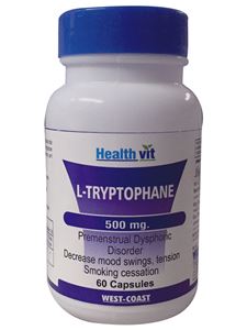 Picture of Healthvit L- Tryptophane 500mg 60 Capsules