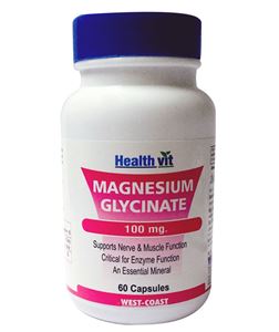 Picture of Healthvit Magnesium Glycinate 100mg 60 Capsules
