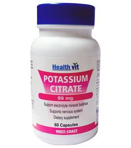 Picture of Healthvit Potassium Citrate 99mg 60 Capsules